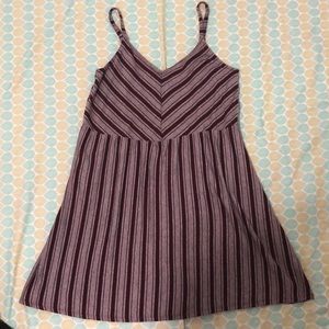 Striped Fit and Flare Cami Dress